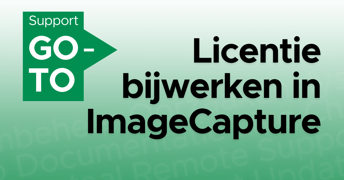 Licentie bijwerken in ImageCapture