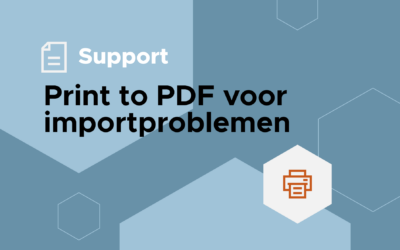 Gebruik Print to PDF in ImageCapture bij importproblemen