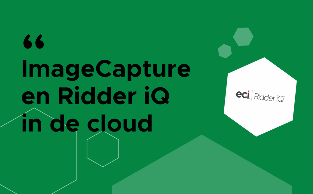 ImageCapture nu volledig beschikbaar voor Ridder iQ in de cloud